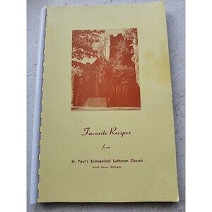 South Haven Michigan Community Church Cookbook St. Pauls Evangical Lutheran Spir